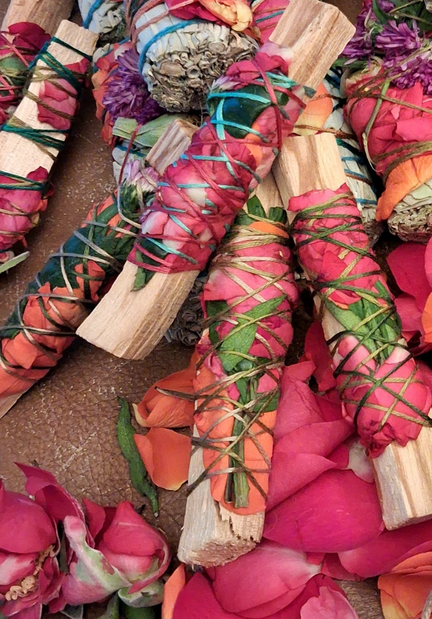 HAND WRAPPED PALO SANTO SMUDGE WAND