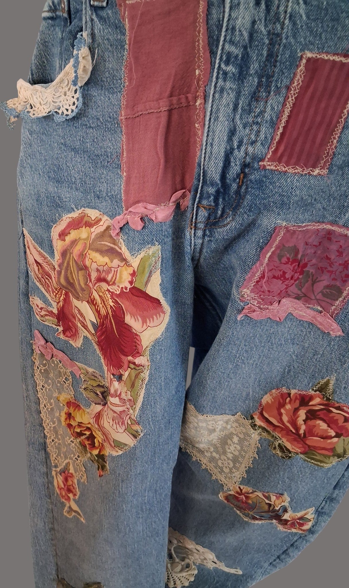 FLORA PATCHWORK JEANS