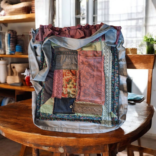 Boho Shabby Chic Patchwork Handbag