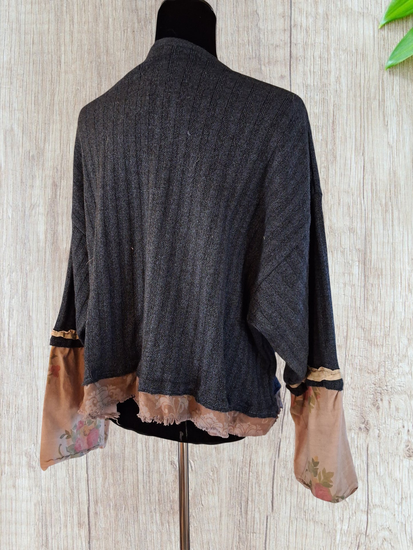 NAVY BLUE BOHO SWEATER