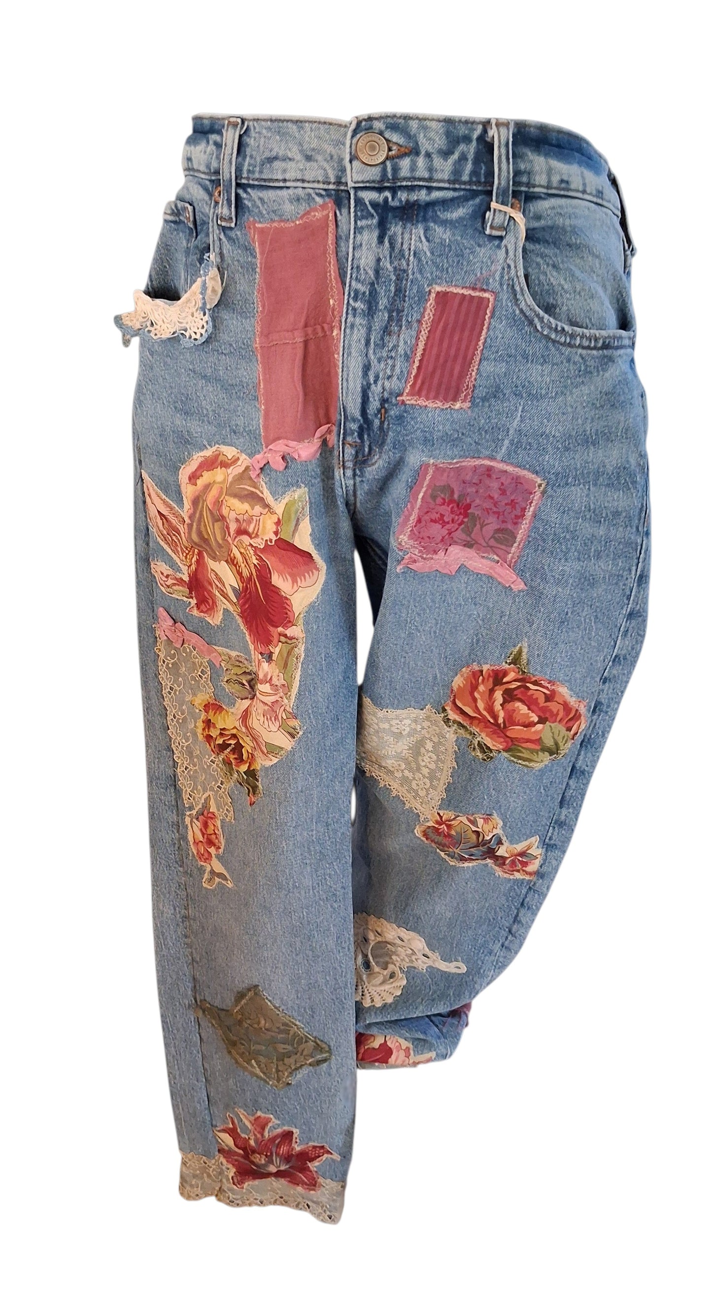 FLORA PATCHWORK JEANS