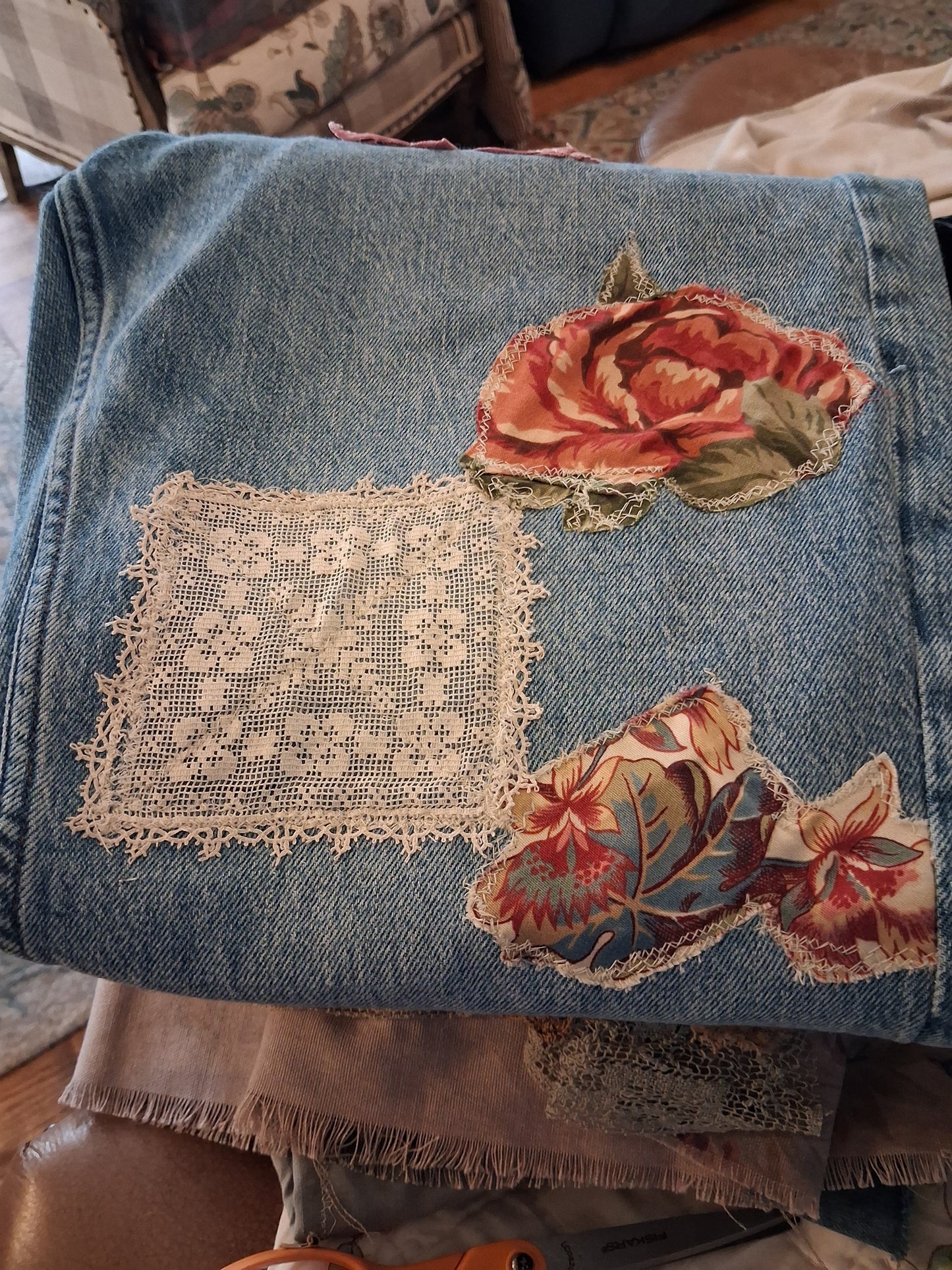 FLORA PATCHWORK JEANS