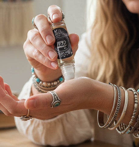 INNER CHILD PERFUME OIL | Black Floral Purse