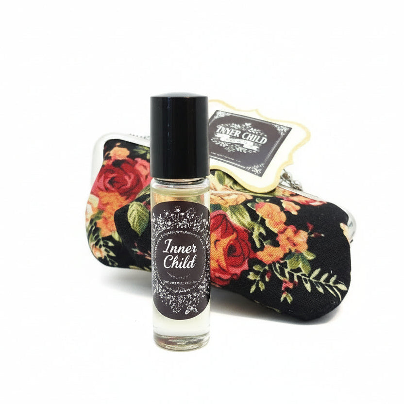 INNER CHILD PERFUME OIL | Black Floral Purse
