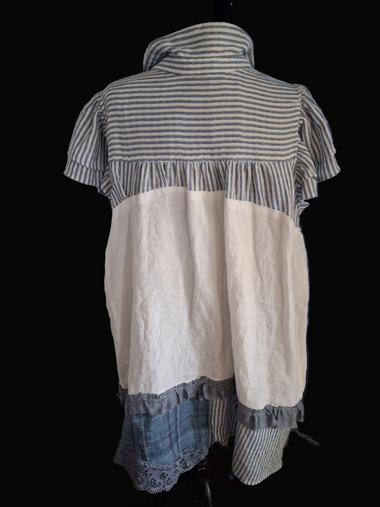 Nantucket Blue Upcycled Cotton Dress