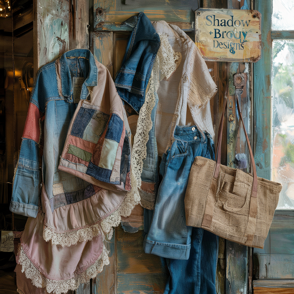 Comfy, Cozy Denim Patchwork Jacket & Pants