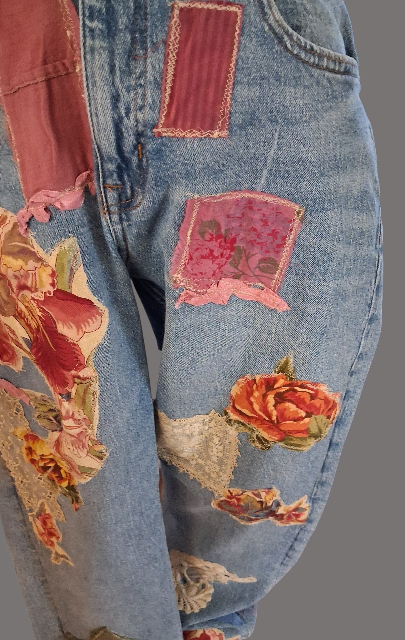 FLORA PATCHWORK JEANS