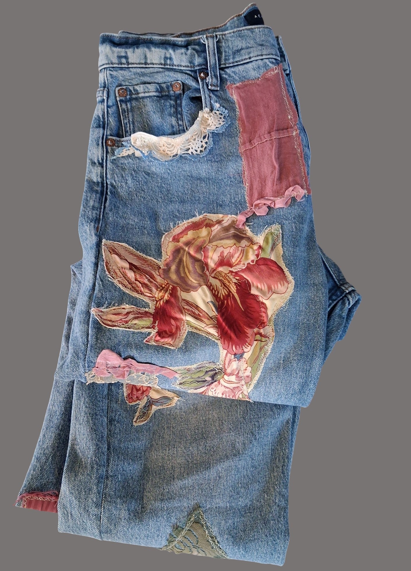 FLORA PATCHWORK JEANS