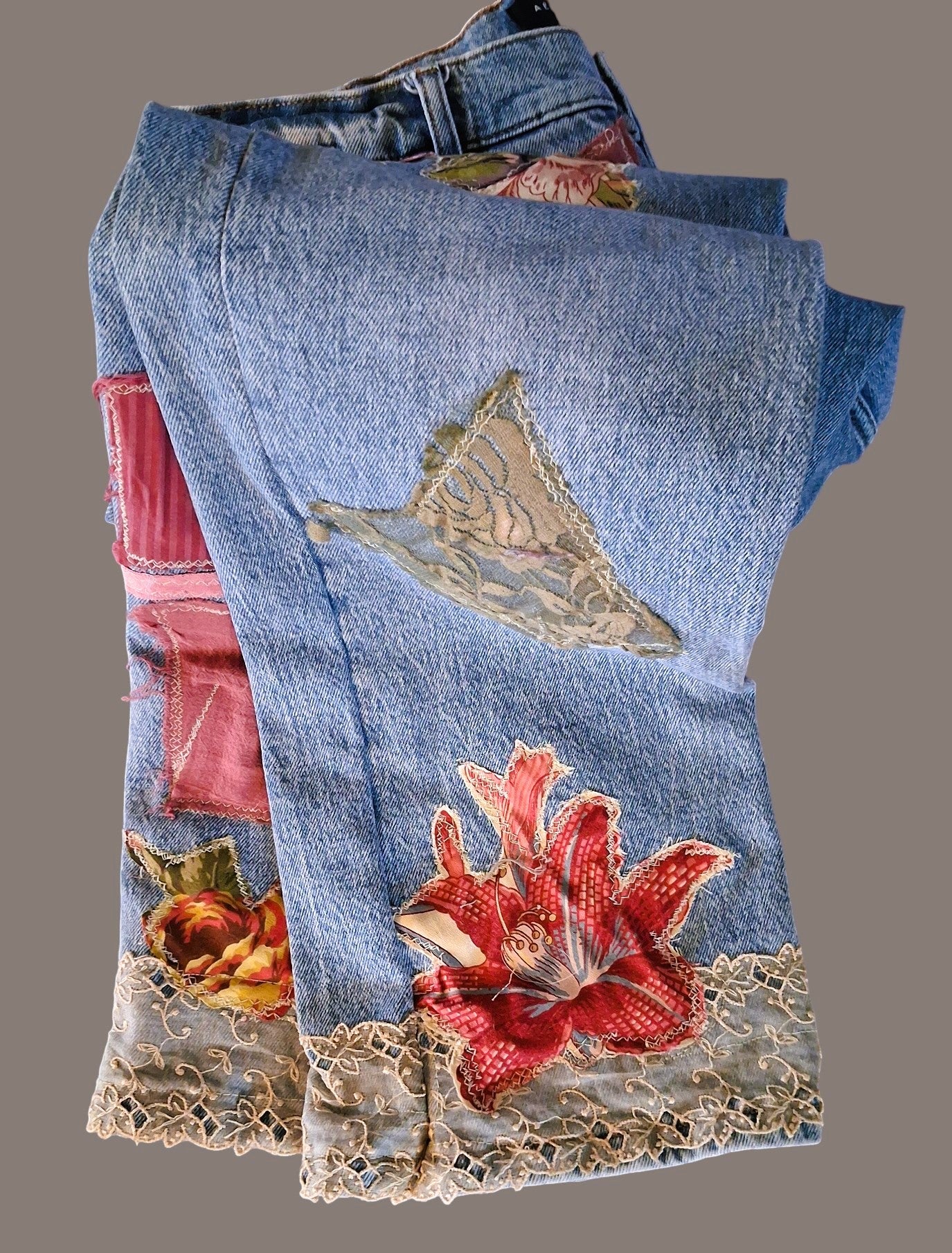 FLORA PATCHWORK JEANS