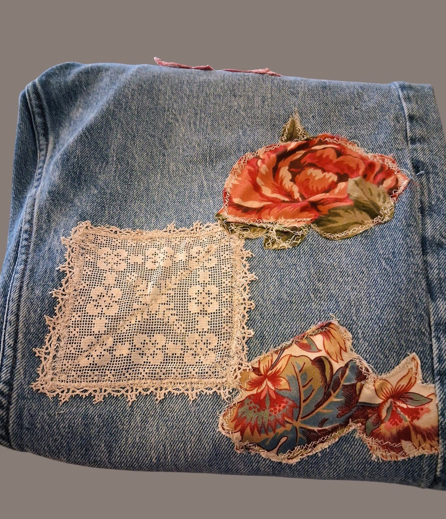 FLORA PATCHWORK JEANS