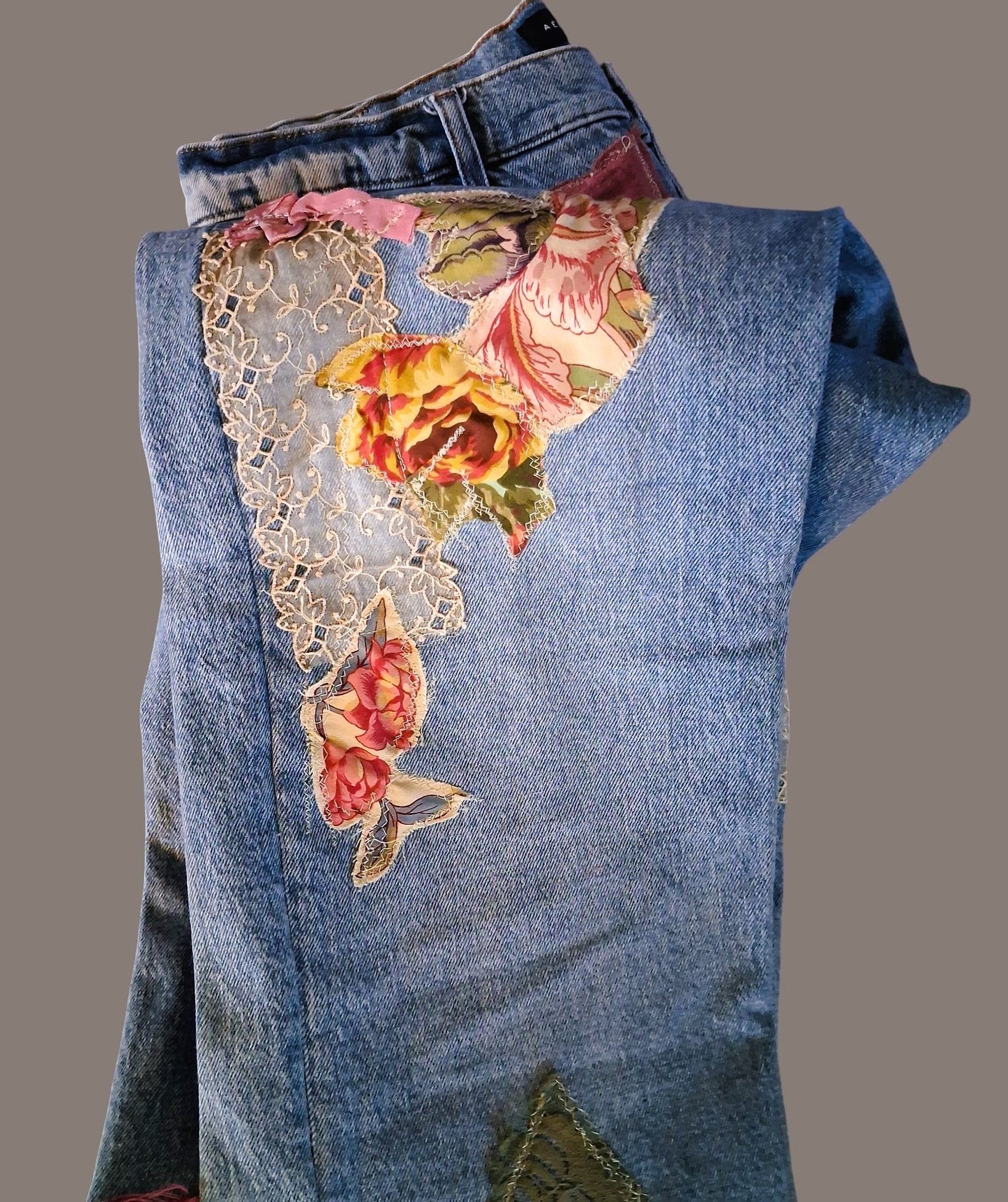 FLORA PATCHWORK JEANS