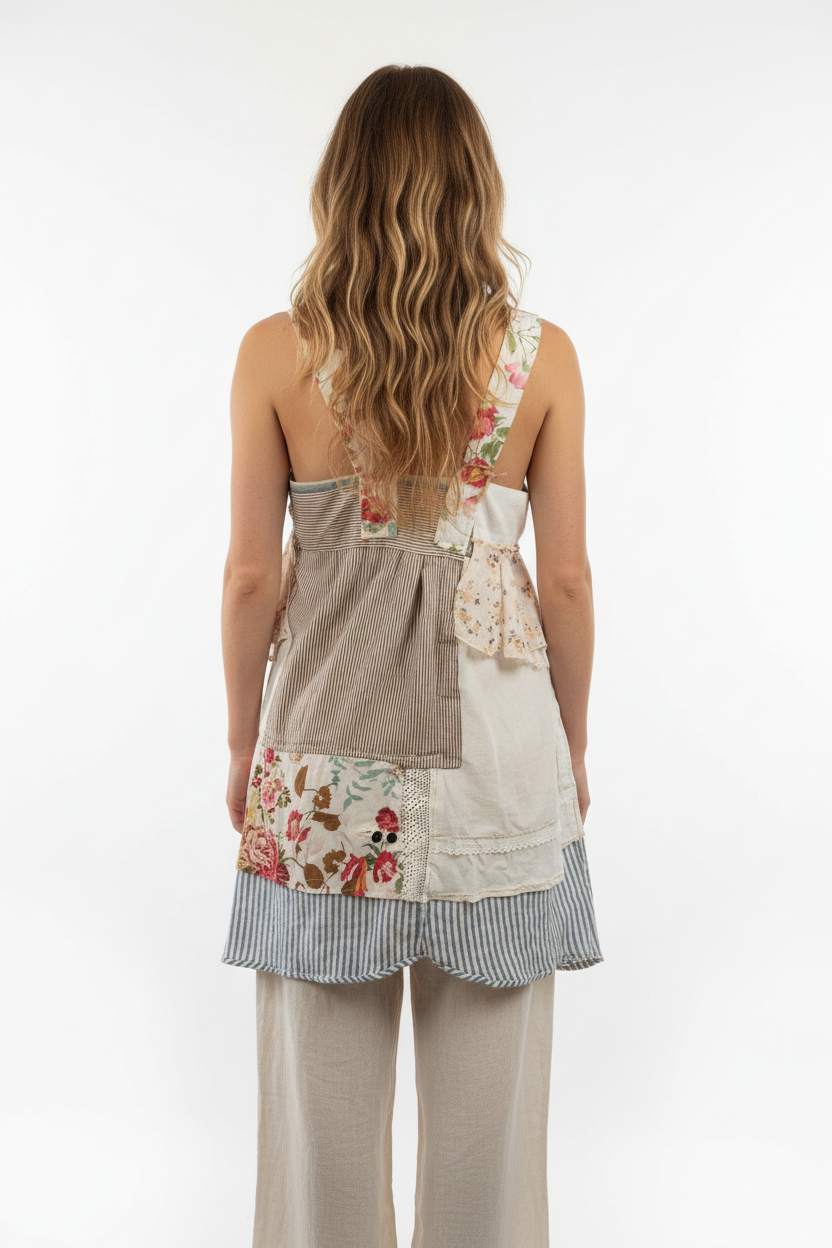 Boho model - patchwork top back