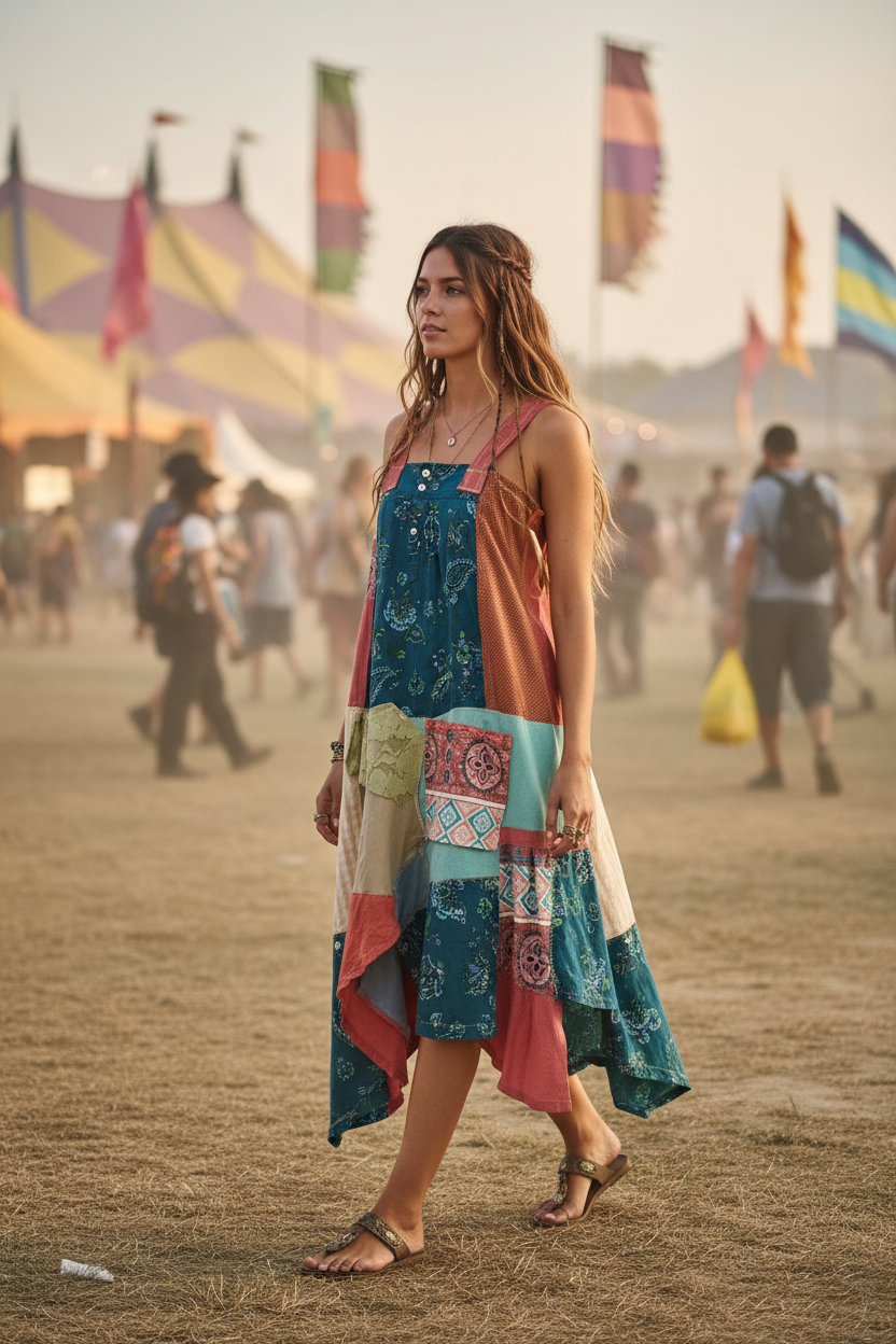 GYPSY SOUL | BoHo Apron Dress | O/S
